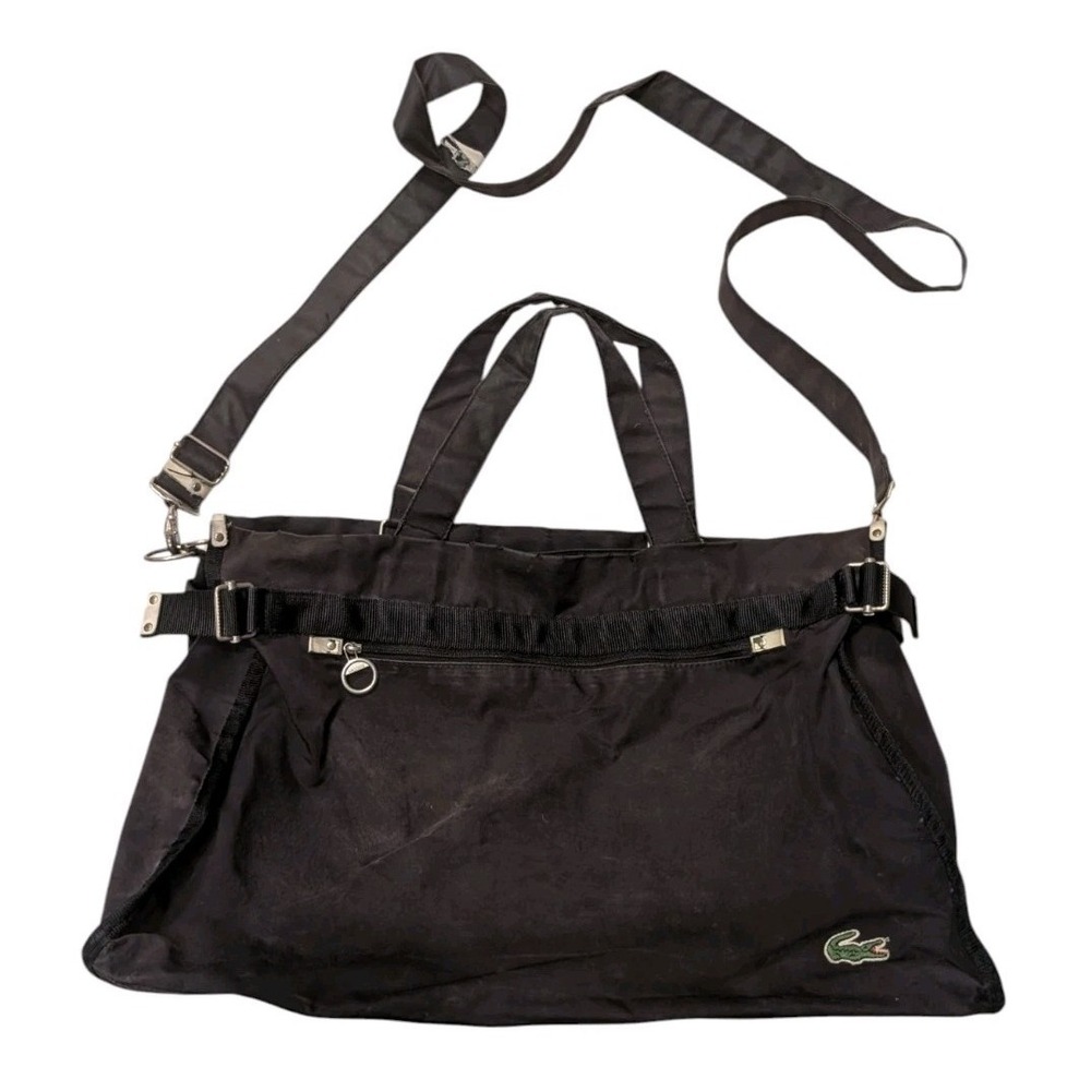 Vintage Lacoste Nylon‎ Tote Bag Black